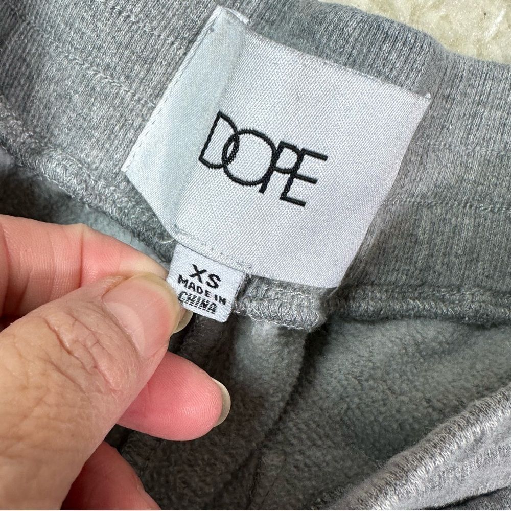 DOPE Gray Joggers with Black and White Stripes - Picture 4 of 7
